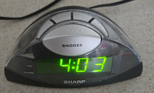 Sharp Alarm Clock SPC-019A With Snooze Button And Battery Backup Tested