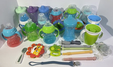 Lot of 16 NUK Toddler Sippy Cups  Teether Supplies Baby Feeding Items