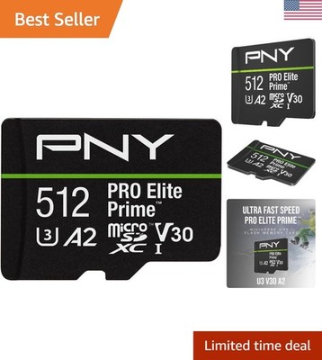 High-Capacity 512GB microSDXC - Shockproof, Waterproof, For Smartphones & Drones