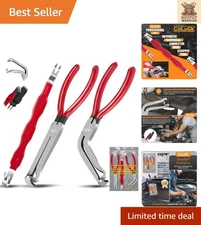 Durable Automotive Connector Tool Set - 60-Degree & Straight Pliers Included