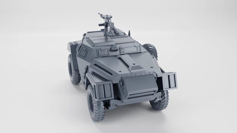 1/72 3D Printed WW II German Horch 108 Mounted 20Mm  Gun Model Kit - Image 3 of 4