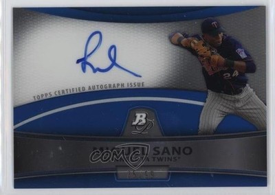 2010 Bowman Platinum Refractor Blue 35/99 Miguel Sano #BPA-MS Auto 1t4