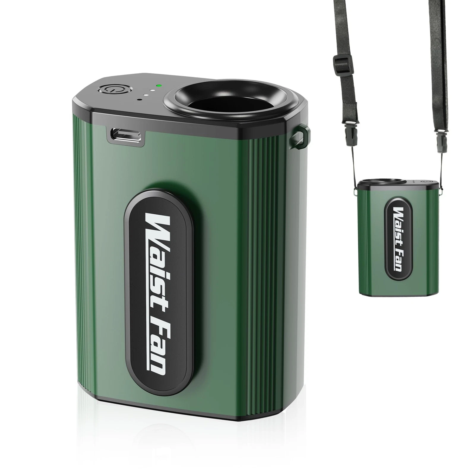 Waist Fan  Portable Clip on Wearable Belt Lightweight 17500RPM Mini Personal ...