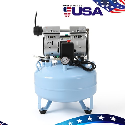 #ad 24L Dental Silent Oil Free Air Compressor Portable Medical Pump for 1 2 Chairs $280.72