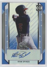 2021 Leaf Metal Draft Blue Rainbow 33/35 Ryan Spikes #BA-RS2 Auto 3d6