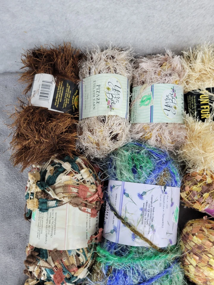 Lote de 15 diferentes estilos y colores de hilo para tejer y ganchillo 2,5 libras Foto 4 de 4