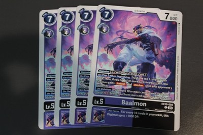 Digimon TCG (2020) - EX10-050 - 4x Baalmon - Purple / Black - Common - Playset