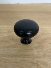 Cosmas Cabinet Hardware Satin Black Round Kno...