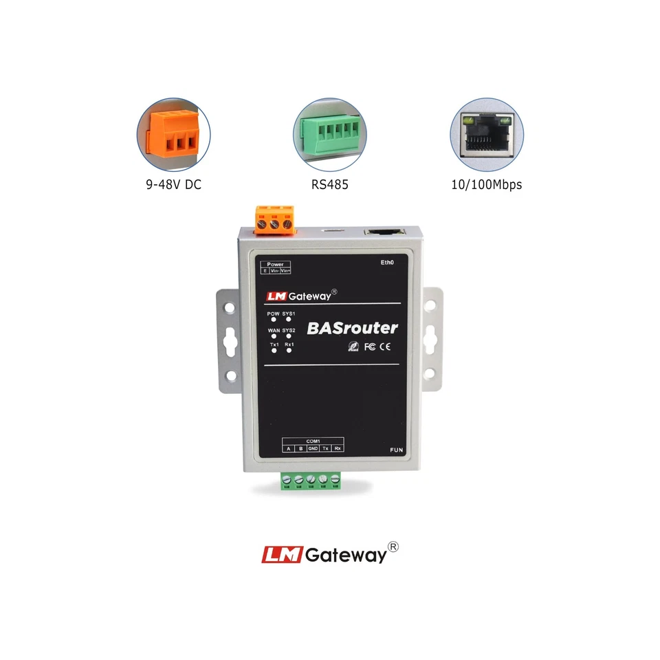 Router BACnet LM 101-B para soporte de construcción, BACnet MS/TP a BACnet IP, 10/10... Foto 2 de 4