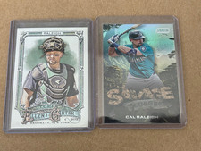 Cal Raleigh card lot (2 cards) Seattle Mariners Topps Cal Raleigh card lot