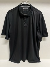 Ariat Tek Performance Polo Shirt Mens XL Black Stretch Moisture Wicking Golf