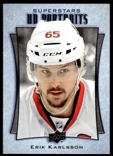 2016-17 Upper Deck UD Portraits Erik Karlsson Ottawa Senators #P-52