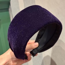 Glitter Velvet Padded Headband