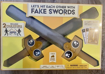 Let's Hit Each Other With Fake Swords Card Game 3-6 Players