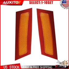 Amber Lens Front Bumper  Reflectors Marker Lights For BMW X5 E70 2007-2010 2-20X