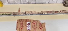 Vintage Horizontal Rolled Art 6" x 27" From Liber Venezia Gift Shop San Marco