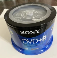 Sony DVD+R SEALED 50-Pack Spindle Blank Media 4.7GB -120 min 16x Accucore