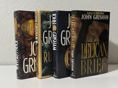 John Grisham | Doubleday 4 Book Lot | First Editions, First Printings | HC w DJs