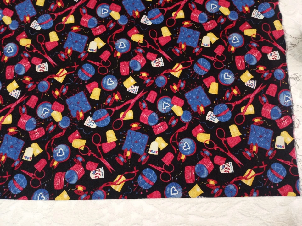 Fabric Traditions 1993 Quilt-Craft Fabric Ribbon Sewing Materials Pattern 1 Yard - Image 4 of 4