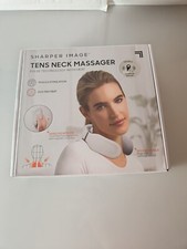 SHARPER IMAGE Tens Neck Massager Pulse Technology With Heat. New