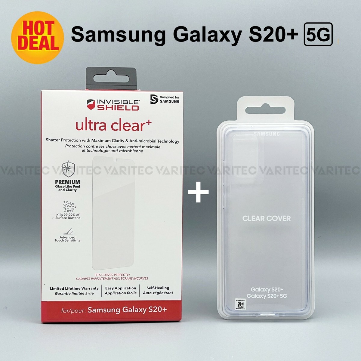 Zagg Film Screen Protector Samsung Clear Cover Gel Case for