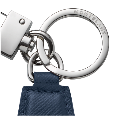MONTBLANC Sartorial diamond shaped key fob - BLUE leather | eBay