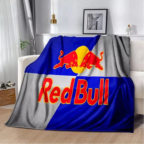 Red&Bull Fleece Blanket Throw Sofa Bed Warm Flannel Blanket Rug Bedspread Gift - Picture 24 of 51