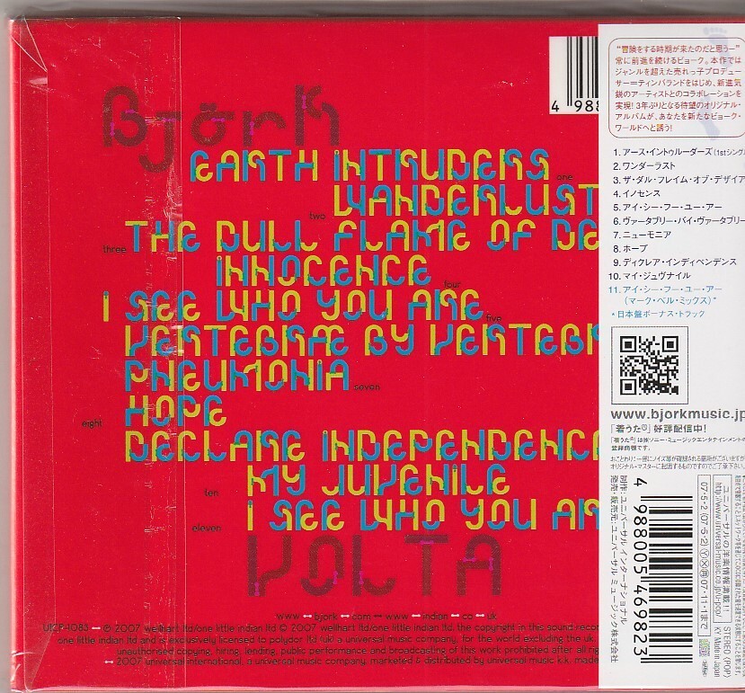 Bjork Volta Japan CD w/obi Digipak UICP-1083 | eBay