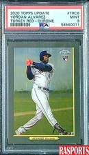 2020 YORDAN ALVAREZ ROOKIE TURKEY RED CHROME TOPPS UPDATE #TRC6 PSA 9