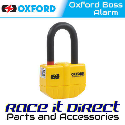 Oxford Boss Alarm Scheibenschloss Motorrad Sicherheit 100dB Motorrad Sicherheitsvorhängeschloss