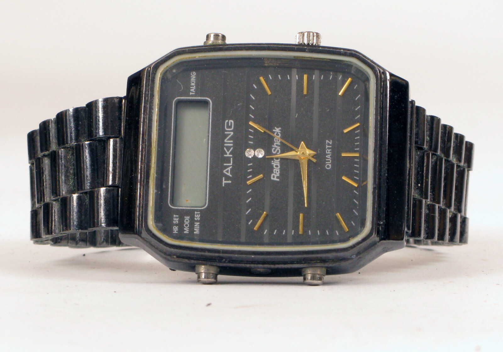 RADIO SHACK TALKING QUARTZ WATCH NOT WORKING UNTESTED FOR PARTS