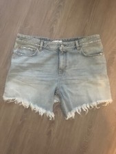 NWOT BALENCIAGA frayed Denim Mini SKIRT 42 US 10 1195 Pristine