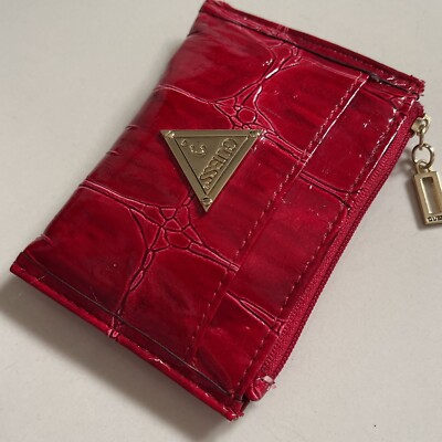 GUESS Women's Logo Wristlet Wallet Handbag Wallet Red New