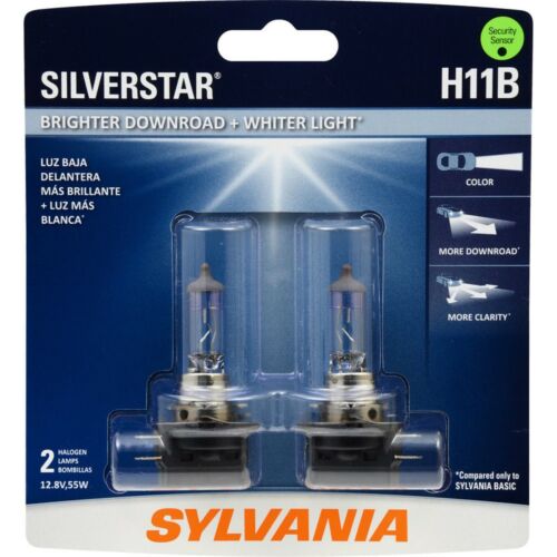Sylvania Silverstar H11B 55W Dos Bombillas Faro Luz Baja Repuesto Actualización OE - Imagen 2 de 12