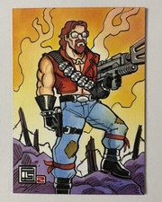 G.I. Joe Dreadnok Monkey Wrench Personal Sketch Card Tim Shinn Art