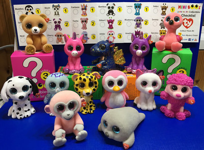 W-F-L TY Mini Boos Serie 3  Sammelfiguren  5 cm Glubschis Auswahl handbemalt