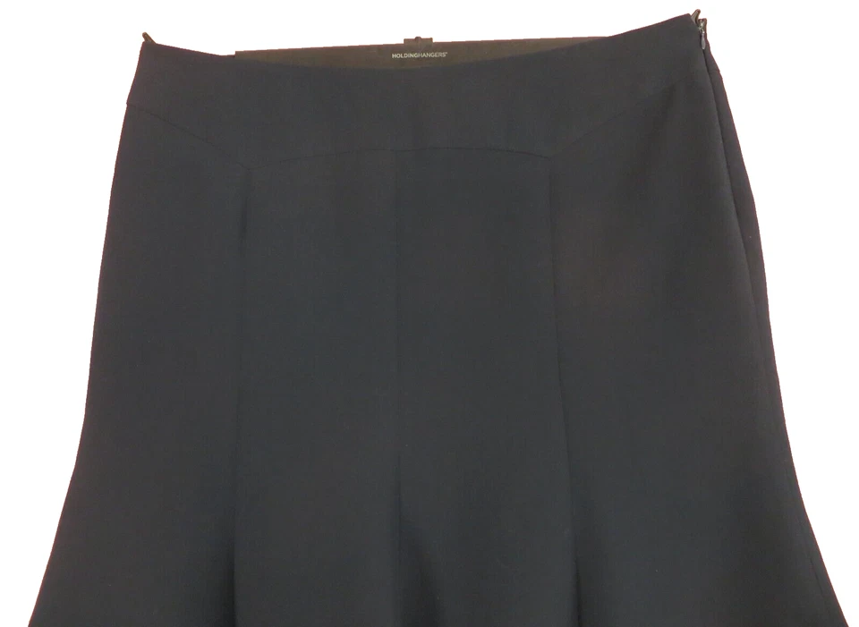 SK19374- JONES WEAR Mujer Poliéster Panelado Falda Acampanada Sólida Oscura Talla 18 Foto 3 de 4