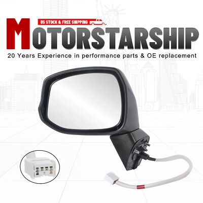 1x Driver Side Mirror Power Black Heated 5 Wires for 2012-2015 HONDA CIVIC New