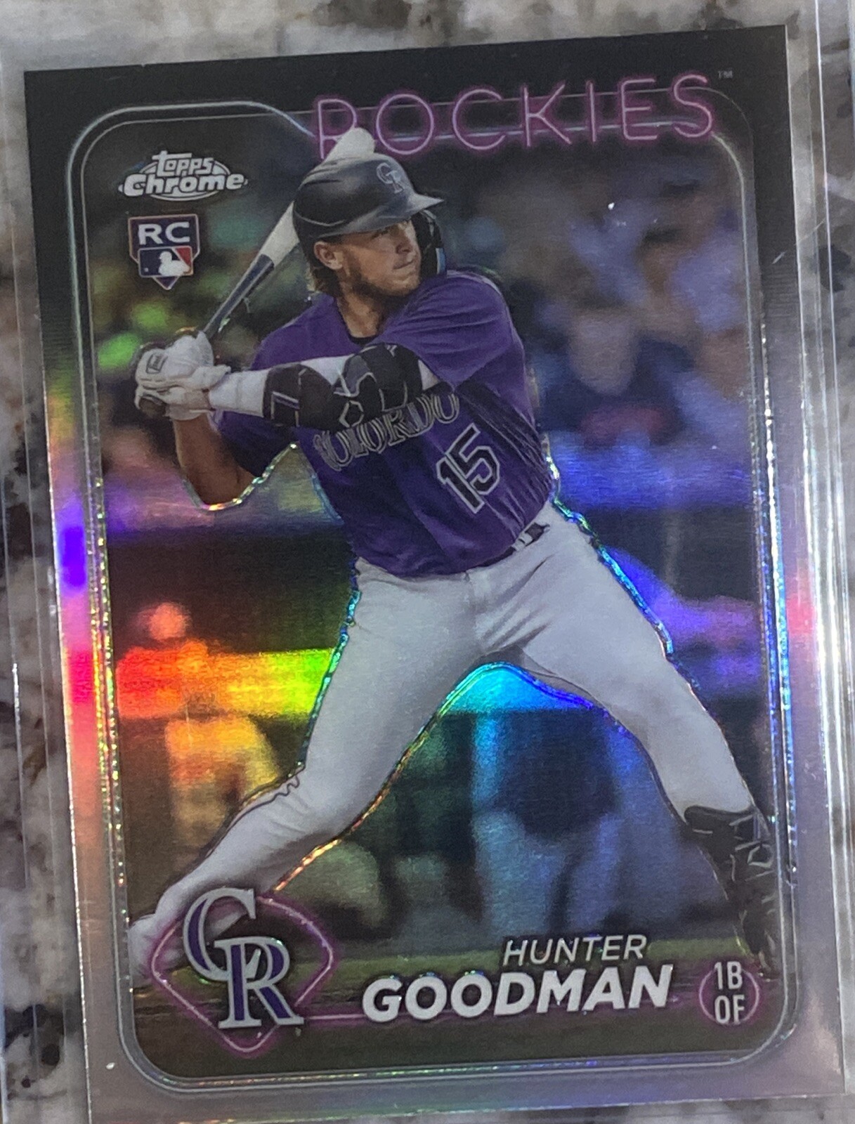 2024 Topps Chrome Hunter Goodman RC #99 Refractor parallel