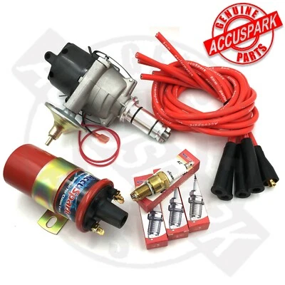 ACCUSPARK Triumph TR3, TR4,TR4a Stealth Accensione Elettronica Performance Kit 25D4 Neg Earth