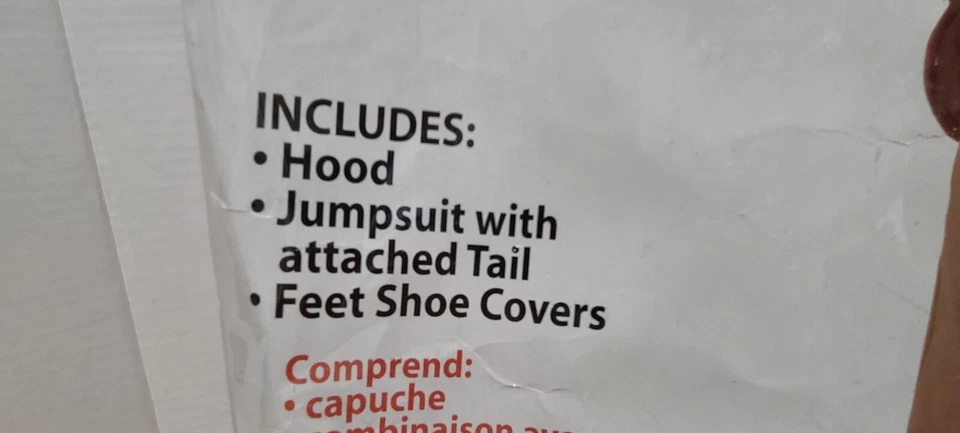 Disfraz de cuerpo completo de vellón de pavo adulto con capucha, mono con cola y fundas para zapatos Foto 3 de 4