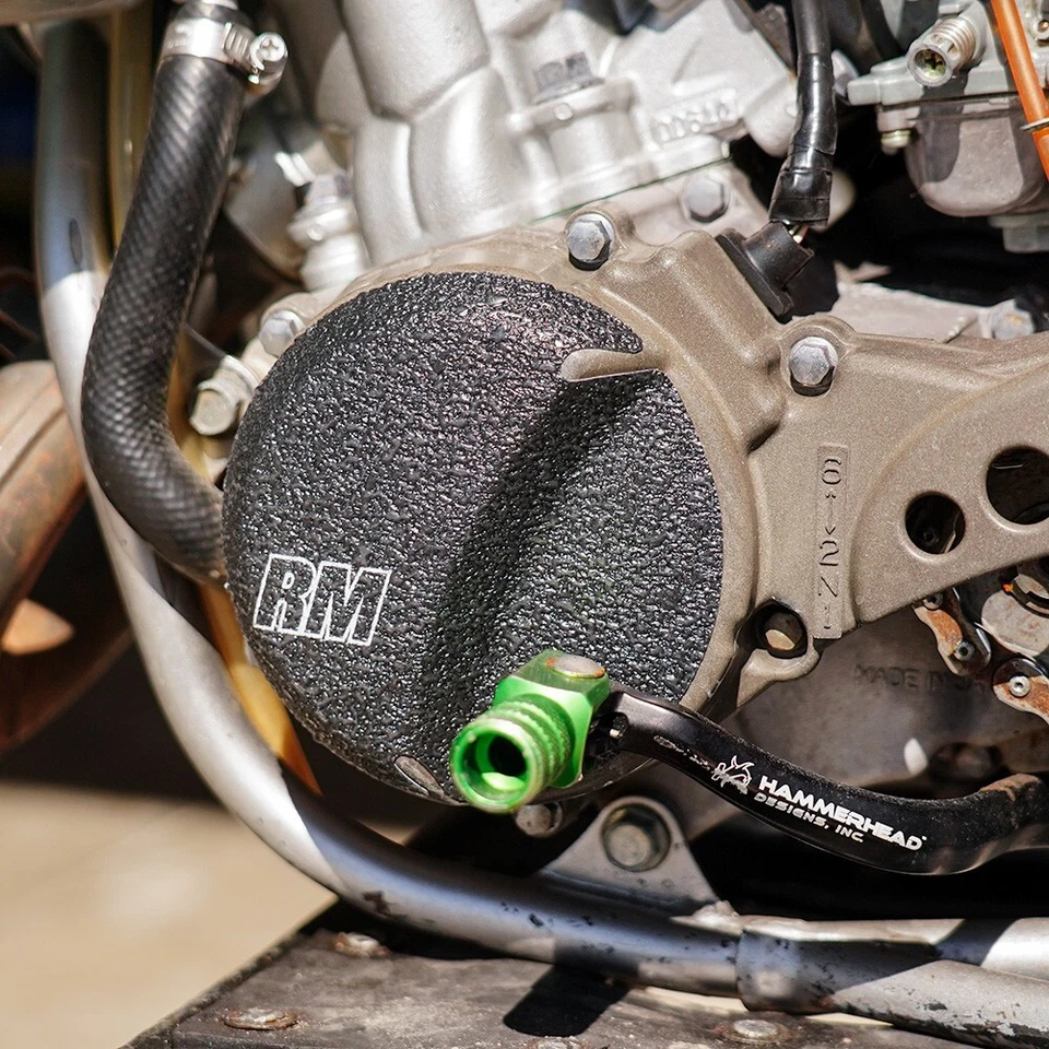 Protectores de motor negros para Suzuki RM65 2003-2005 cinta de agarre cubierta de embrague RM 65 Foto 3 de 4