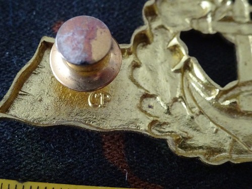 A26-100) Marine Bundeswehr Seefahrendes Personl Tätigkeitsabzeichen gold m. Pins - Afbeelding 3 van 4