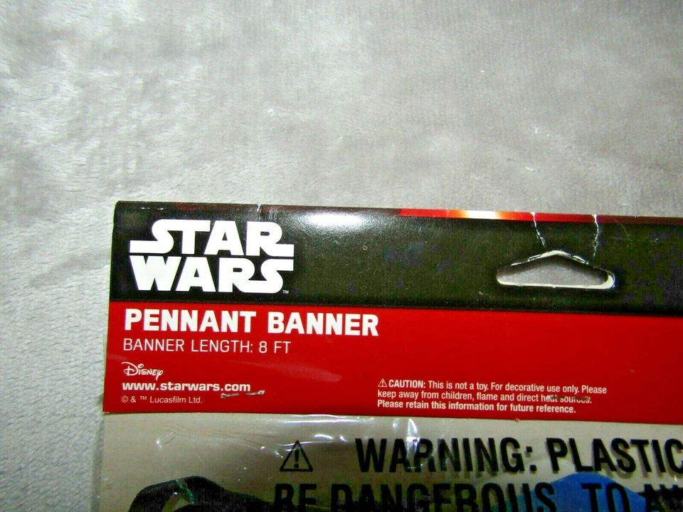 Banner y servilletas vintage de fiesta de cumpleaños de 8 pies Star Wars sello Disney  Foto 3 de 4