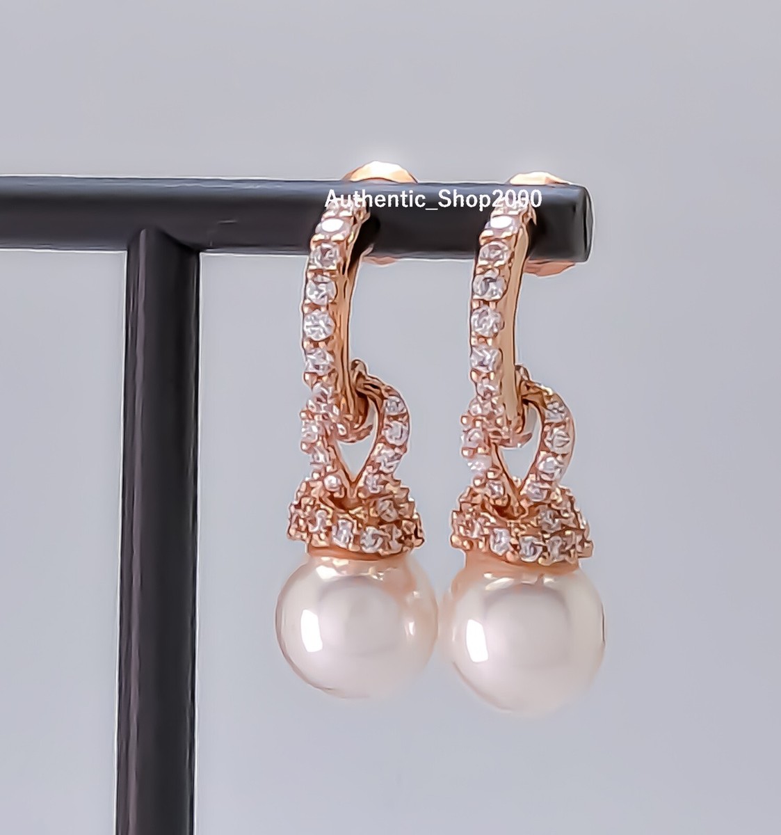 Swarovski Crystals Originally Set White Rose Gold-tone