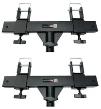 Pair Heavy Duty Black Triangle or Square Truss Adapter Bracket Crank Light Stand