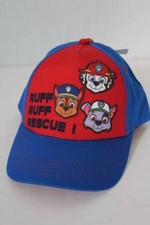 NEW Toddler Boys Baseball Cap PAW Patrol Adjustable Hat Rescue Dogs Red Blue