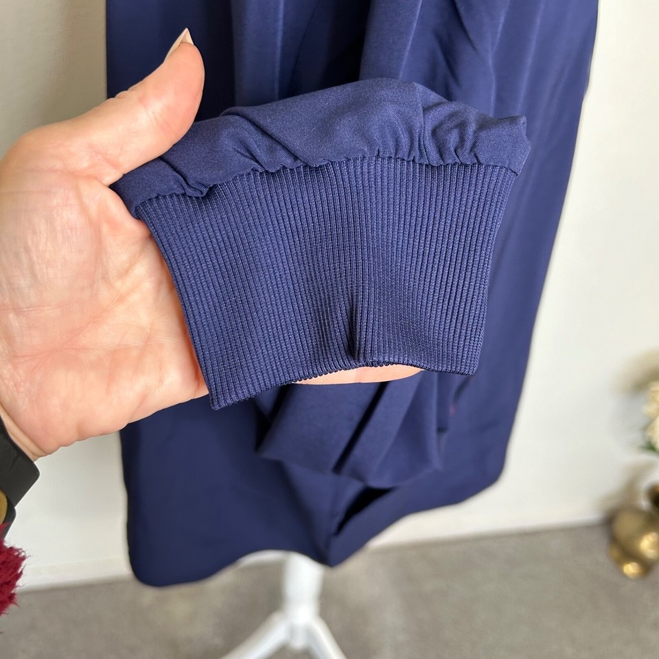 New Scrubstar Womens 3XL Active Warm Up Jacket Blue Long Sleeves eBay