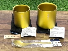 Snow Peak Aburayama Fukuoka Limited Edition Stacking Mug H450 H300 Fork Set F/S