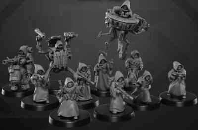 Star Wars Legion Ewok Warriors Unit Expansion Proxy Models 3d Printed